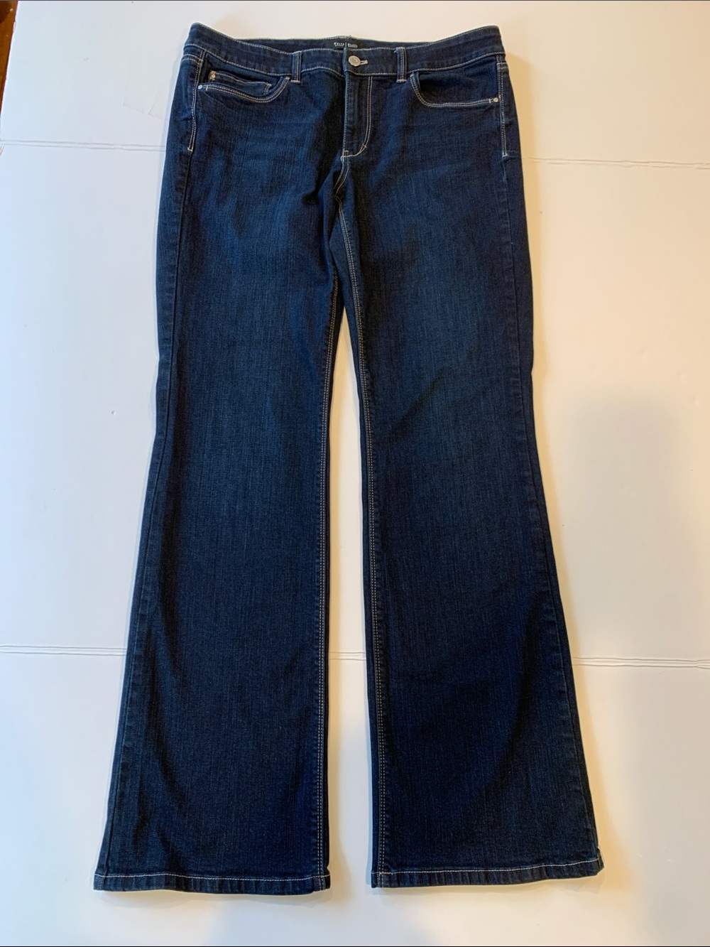 White House Black Market Women’s Size 12 Jeans Dark Wash Stretch 32.5 Inseam